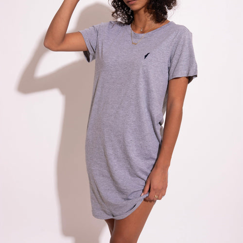 grey dress, gray dress, t-dress, essential dress, essential shirt