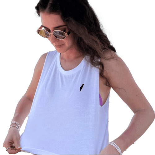 Israel Sleeveless Crop Top, Jewish Sleeveless Crop Top, zionist Sleeveless Crop Top