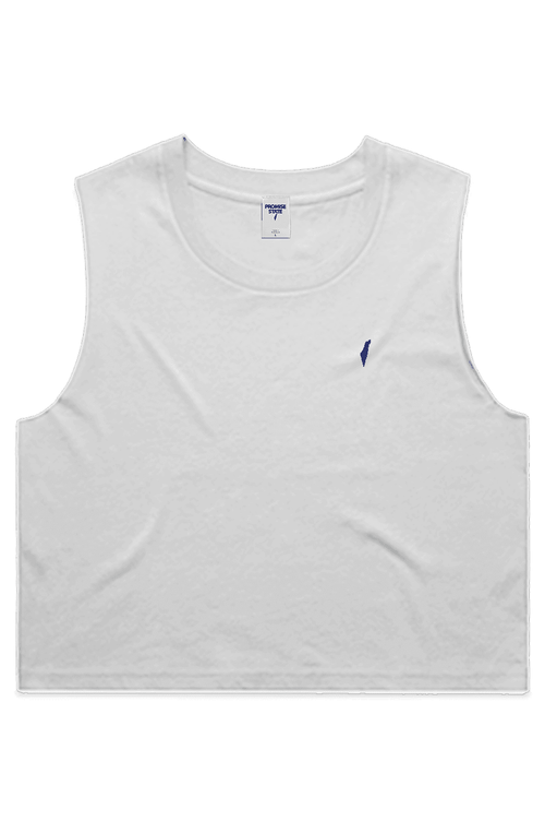 Israel brand sleeveless crop top, Jewish brand sleeveless crop top