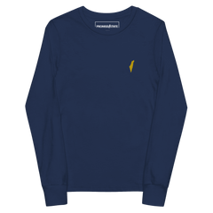 kids navy israel long sleeve t-shirt