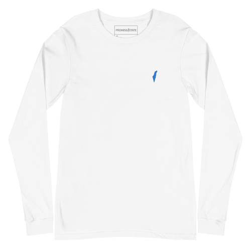 yom hatzmaut, white and blue, israel colors, israel flag, purim, purim costume, purim gift, hanukkah gift, hanuka, chanukah, chanukkah, gift for men, long sleeve shirt, Israel long sleeve, zionist long sleeve, jewish long sleeve