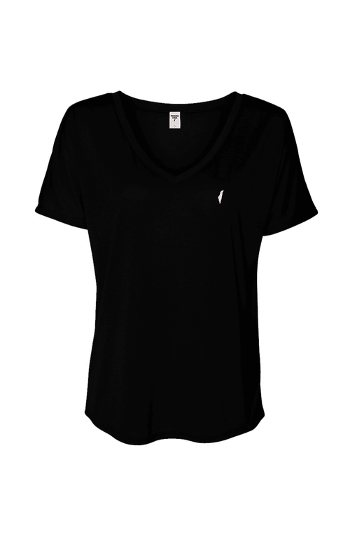 slouchy v-neck, womens shirt, womens v-neck, womens top, gift for jewish woman, black, white, t-shirt, womens t-shirt, isarel v-neck, israel shirt, israel t-shirt, zionist shirt, jewish shirt, womens israel v-neck