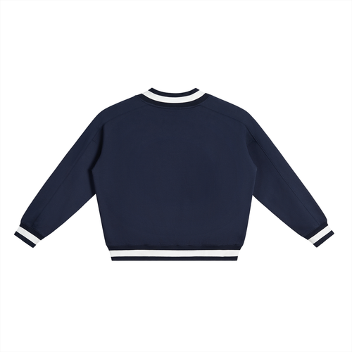 V-Neck Collared Sweatshirt