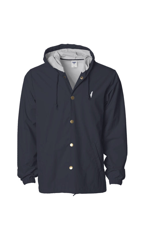 Water-Resistant Hooded Windbreaker