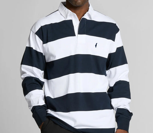 Rugby Stripe Jersey Polo